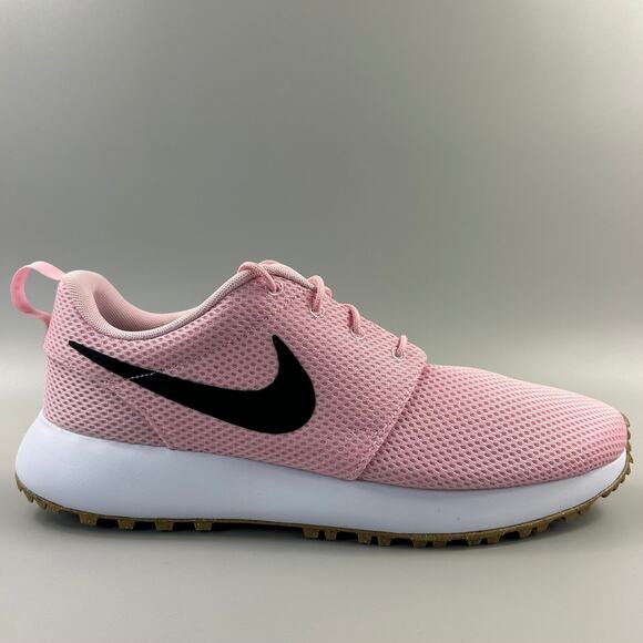 Nike Roshe Golf Next Nature Men Size 10 Pink White Gum Spikeless Golf Shoes NEW - Picture 1 of 6